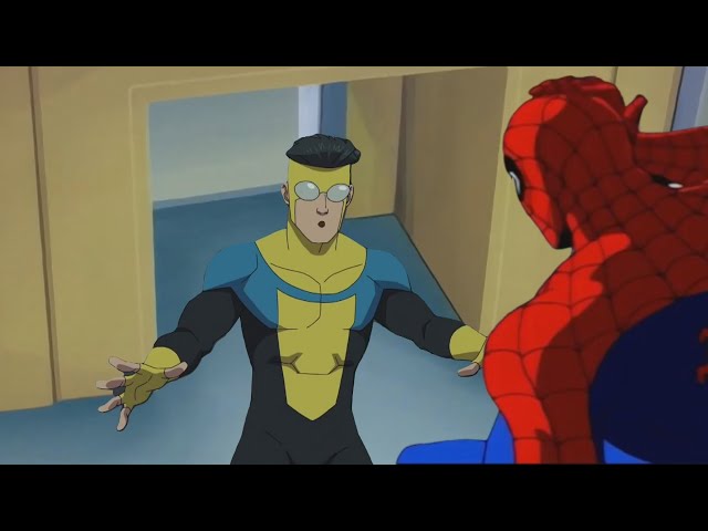 invincible actually meets spiderman