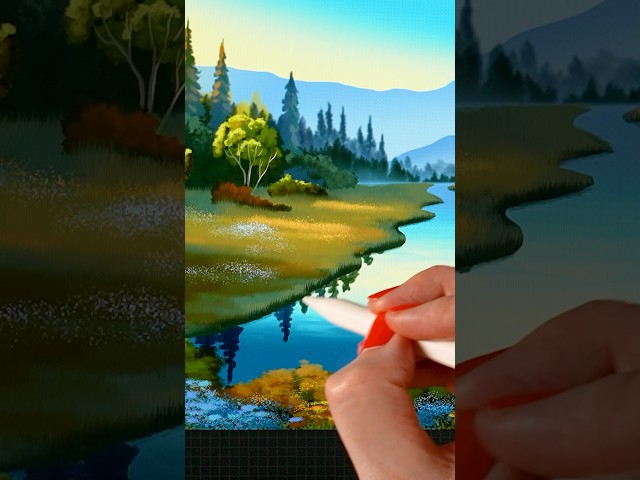 Paint Stunning Landscapes on your iPad #learntodraw #procreatetutorials
