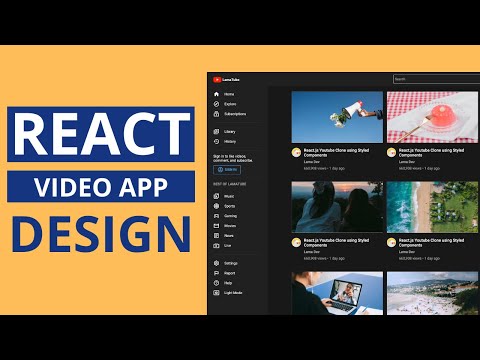 React Video Sharing App UI Design | Youtube UI Clone with React