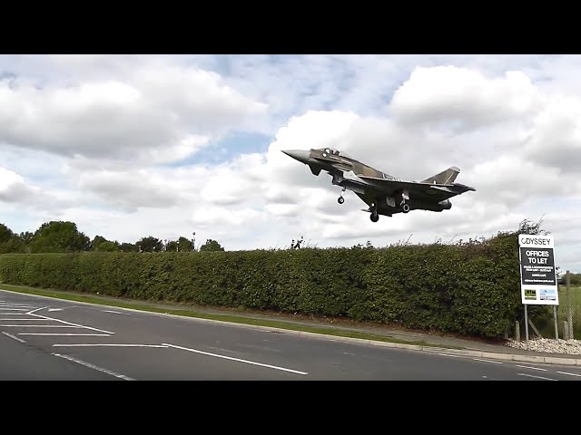 Too Low Fighter Jet Causes Road Closure