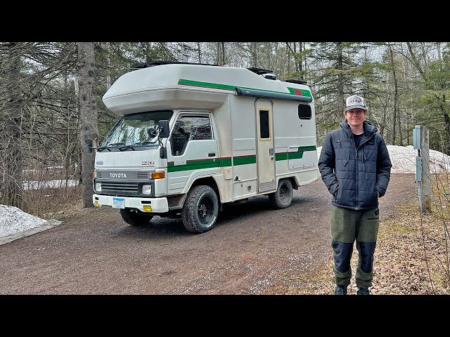 Overnight in my Fixed Japanese RV