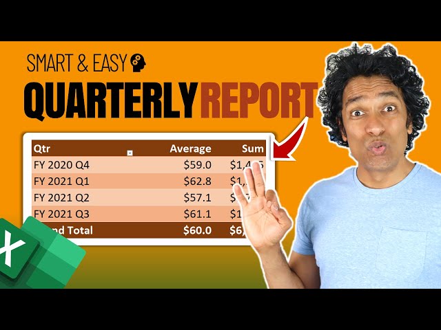 Get Quarterly Totals in Excel with this AWESOME Trick 💡