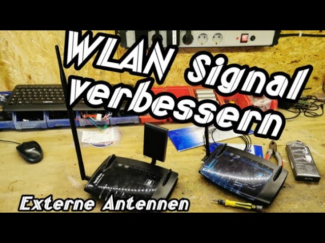 WLan mit externen Antennen verbessern an Fritz Box für Bastel Keller📡📡📡