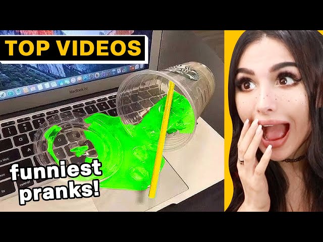 FUNNIEST PRANKS Ever!  (Try Not To Laugh!) |  SSSniperWolf