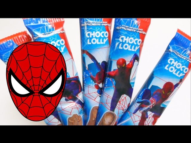 Choco Lolly Spider Man Lollipops Candies