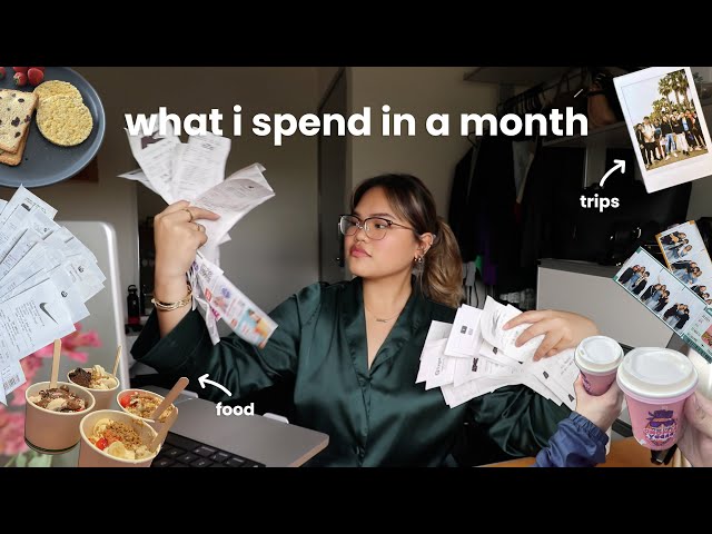 vlog • what i spend in a month as a student in melbourne!