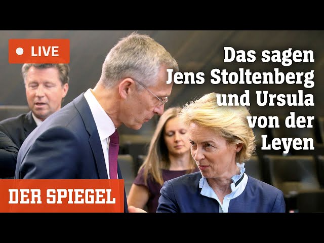 Livestream: Ukraine, Gazakrieg, Nato-Krise – das sagen Stoltenberg und von der Leyen | DER SPIEGEL
