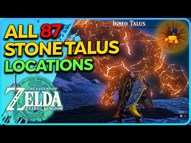 All 87 Stone Talus Locations Zelda Tears of the Kingdom