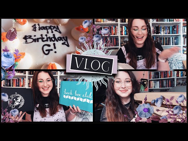 🥳 Birthday Reading Vlog, but with less reading and more gifts 🎁|Book Roast