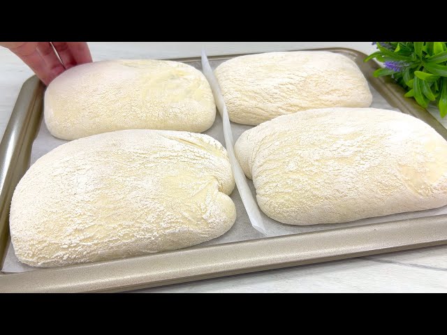 Liquid dough in 1 hour❗ Italian bread❗ No kneading, quick and easy