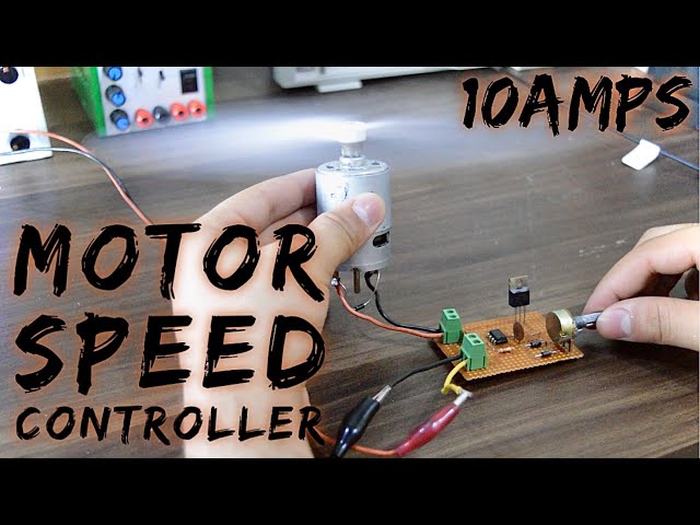 Making a Powerful PWM DC Motor Speed Controller 12v 10A || Concept of Freewheeling Diode