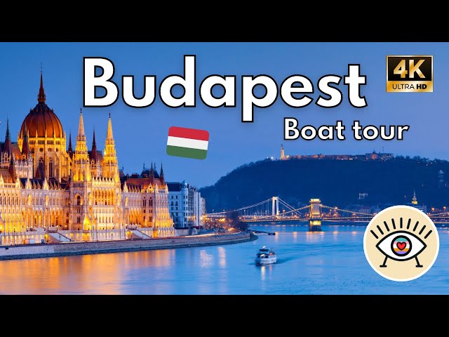 Budapest, Hungary [4K] HDR ⛵️ Boat trip on the Danube River With subtitles!