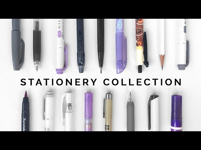 my stationery collection 💜 how i store & organize school supplies