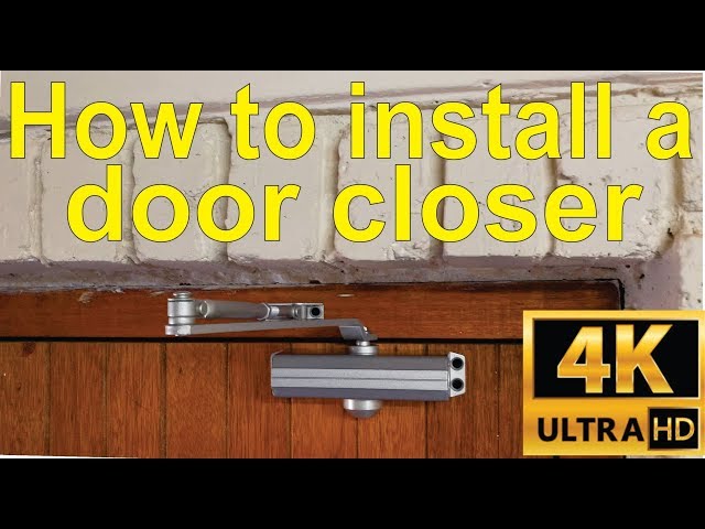 How to install an automatic door closer