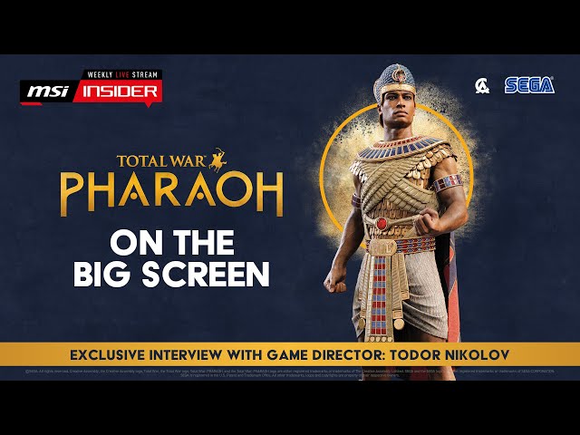 Total War: Pharaoh on the big (QD OLED) screen