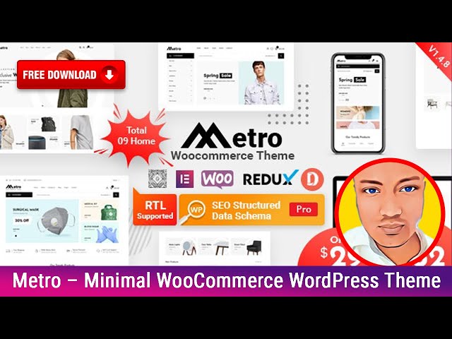 Metro – Minimal WooCommerce WordPress Theme — WordPress Free Bangla Tutorial HeRa Khan