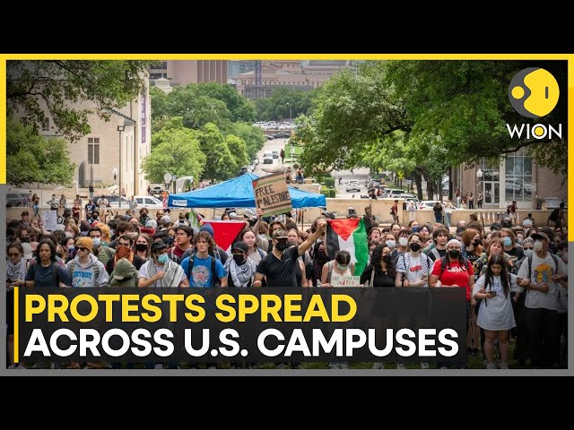 Pro-Palestinian protests spread across US college campuses | WION News