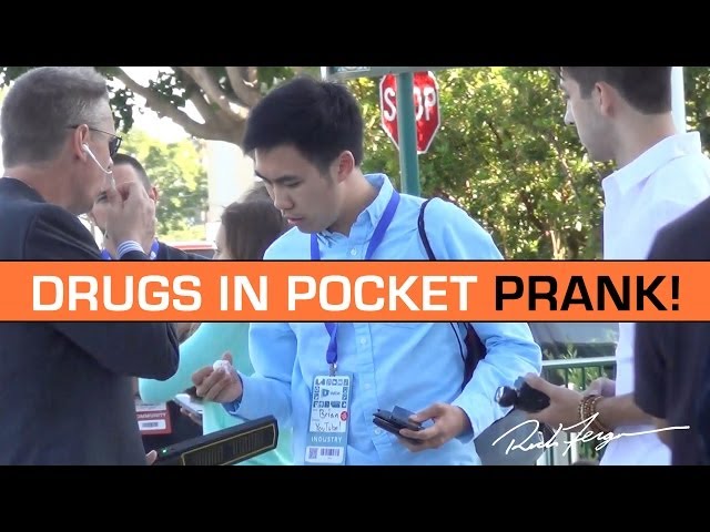 Putting Drugs in People's Pockets! Drug Bust PRANK