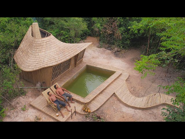 Top4 Building Private Bamboo Villa With Private Swimming Pools