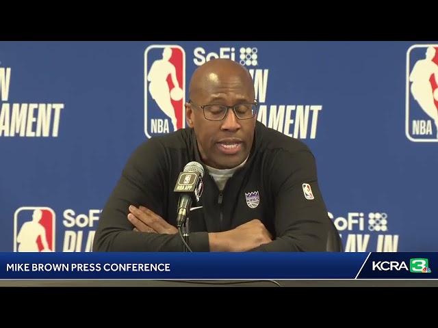 Sacramento Kings Head Coach Mike Brown holds press conference ahead of crucial play-in game
