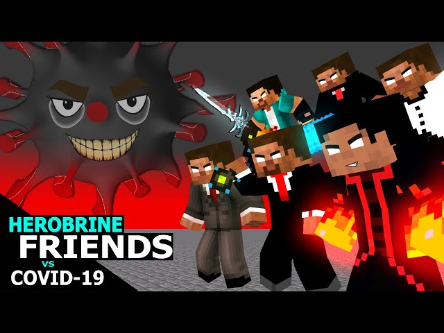 Herobrine and Friends vs Covid-19 : Minecraft Monster School