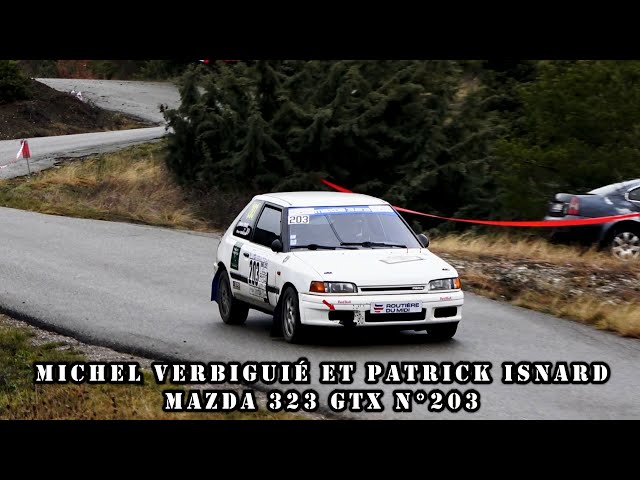 Rallye Hivernal du Dévoluy 2023 - Mazda 323 GTX N°203 - Michel VERBIGUIÉ et Patrick ISNARD