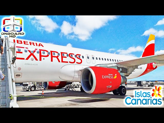 TRIP REPORT | Turbulent Flight from Lanzarote! ツ | Iberia Express A320 | Lanzarote to Madrid
