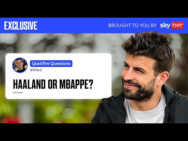 Gerard Pique's 14 Questions with Gary Neville | Overlap Xtra