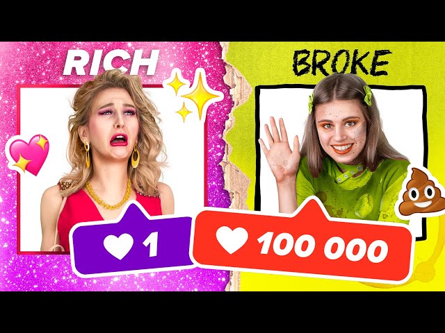 Rich Unpopular Sister vs Poor Popular Sister