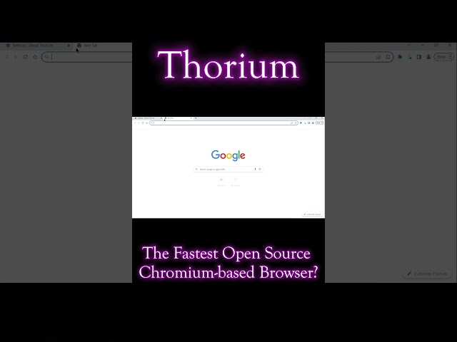 Thorium: The Fastest Open Source Chromium-based Browser?