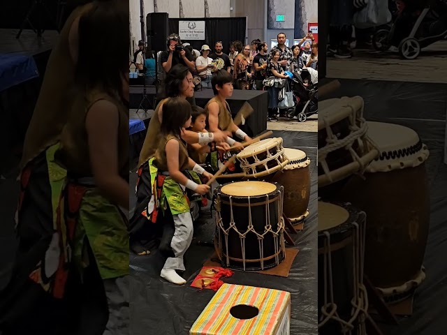 Family Taiko Drum Performance at Japanese Food Expo 2023