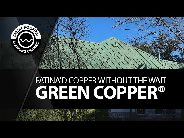 Copper Colored Metal Roofing Without The Cost Or Wait. Painted Metal That Looks Like Green Copper