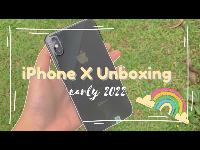 🍎 iPhone X Unboxing in 2022 aesthetic || accessories and set up 🦋 💫