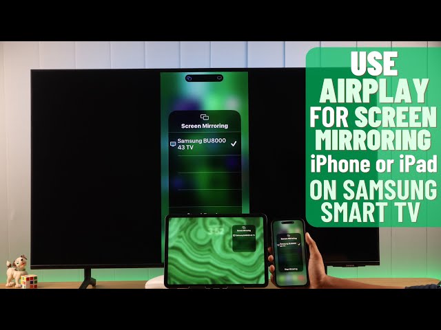 How to Screen Mirror iPhone to Samsung Smart 4K TV! [Wireless]