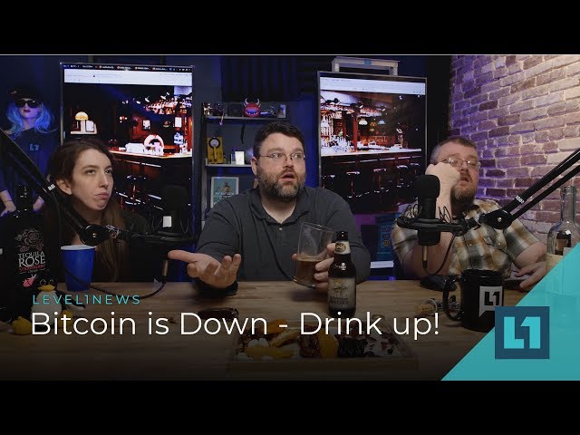 News: Bitcoin is down, Drink up #level1news