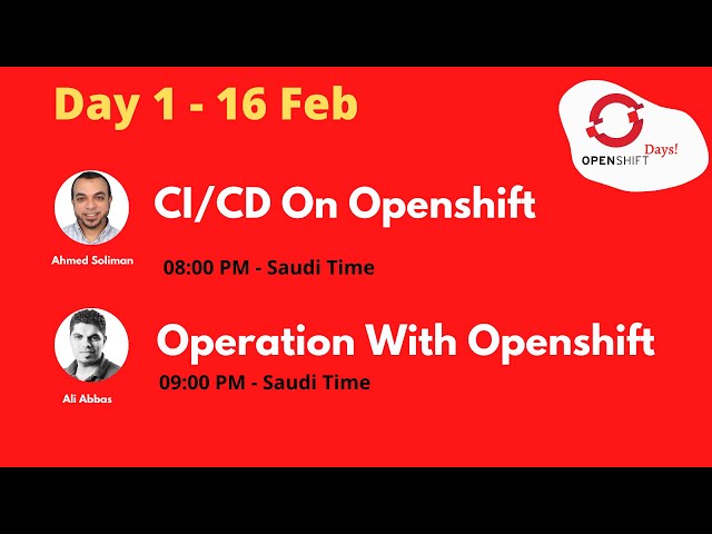 Openshift Days - Day #1