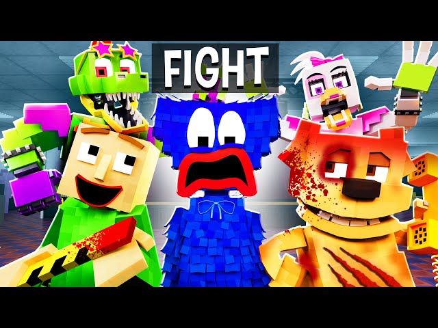 HUGGY WUGGY'S FIGHT CLUB?!?! [ ENDING B ] - Minecraft FNAF Animation