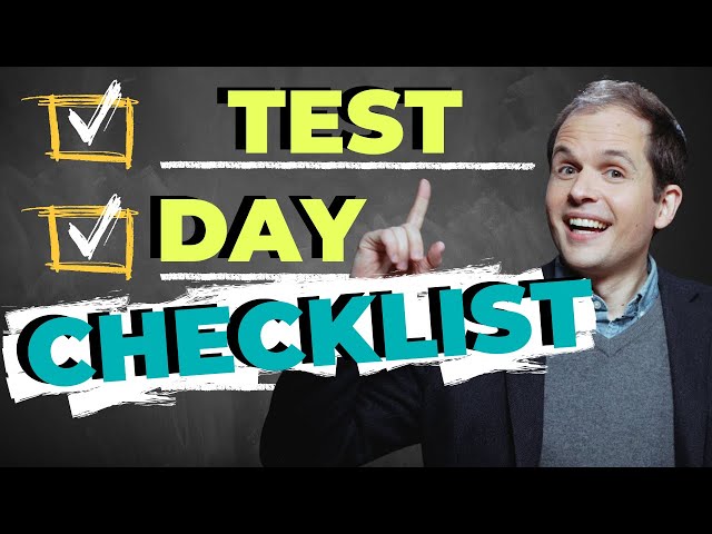 AP Exam Test Day Checklist (Paper-and-pencil)