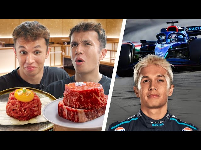 F1 Driver eats Bodyweight in Korean BBQ!! Ft. Alex Albon