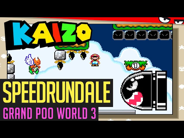 Grand Poo World 3-Speedrun (schwerstes Kaizo/ All Exits) in 3:01:57 von JokerStreamOk | Speedrundale