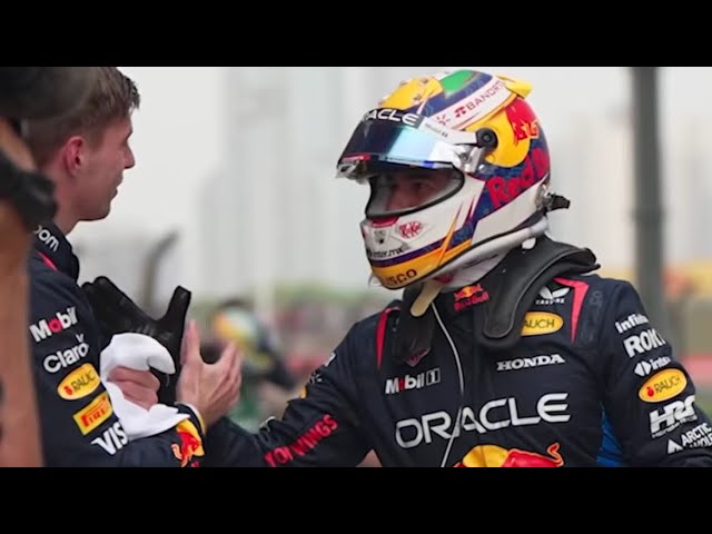 Sergio Perez congratulates Max Verstappen after 1-2 in Qualifying | Behind the scenes #ChineseGP