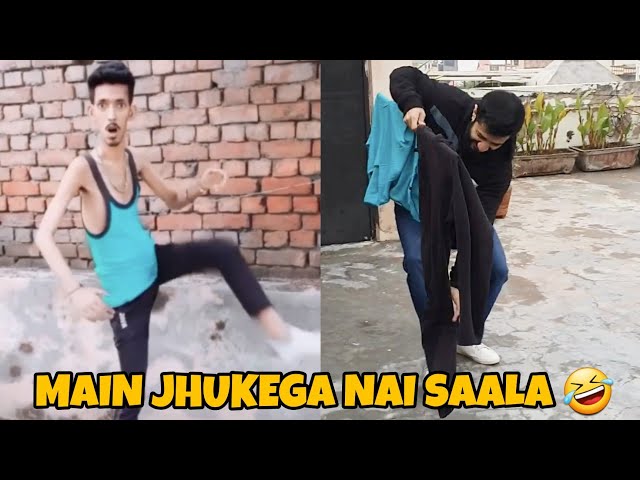 Main Jhukega Nai Saala🤣 #Pushpa #shorts #shortsvideo