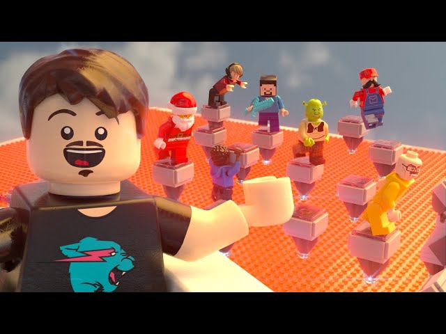 MrBeast $10,000 Lego Parkour! (Blender Animation)