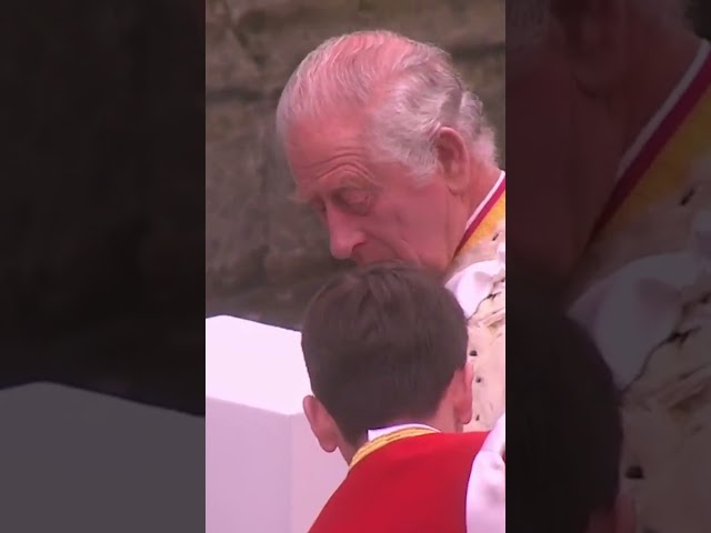 Prince George carries King Charles III's robes at his coronation | GMA