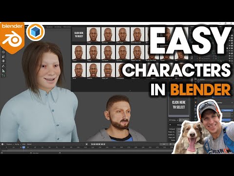 EASY 3D Characters in Blender with Human Generator!