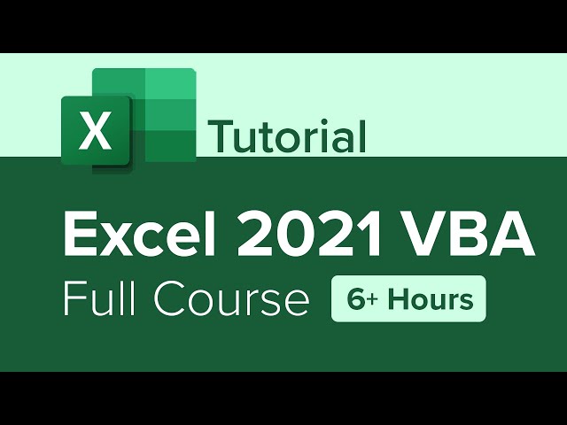 Excel 2021 VBA Full Course Tutorial (6+ Hours)