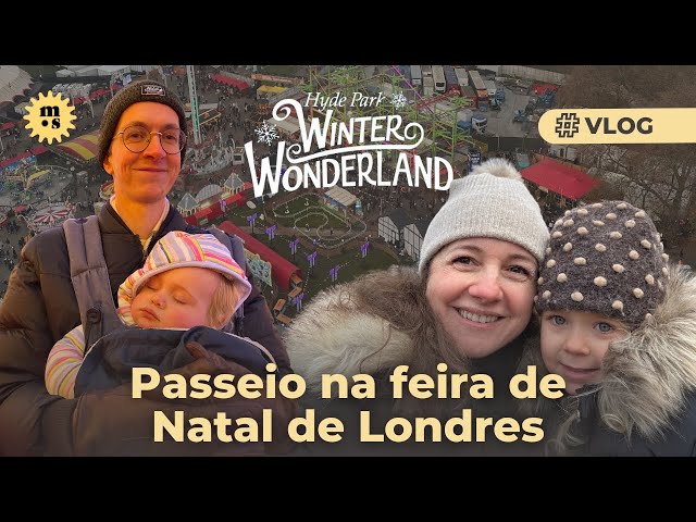 Vlog de Natal 2023: Passeio no Winter Wonderland em Londres