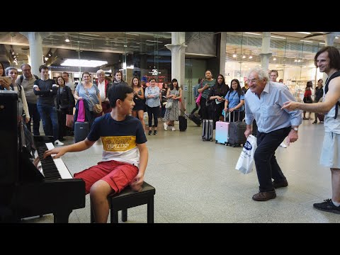 Bohemian Rhapsody Interrupted by Bernie Lookalike? Shocked Crowd! Cole Lam 12 Years Old