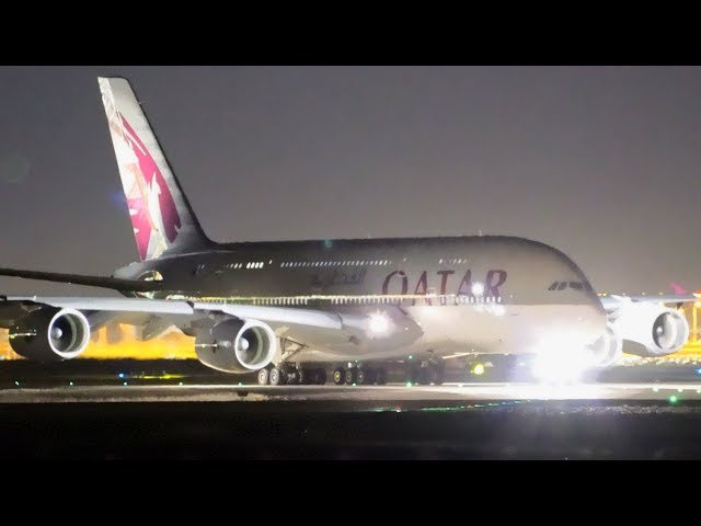 (Sony A7s) Qatar VS Etihad VS Emirates | Late Night Departures | Melbourne Airport Plane Spotting