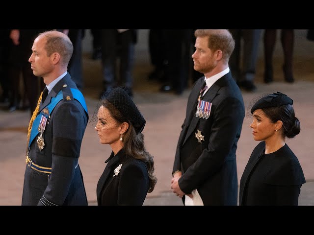 Queen Elizabeth's Funeral: Prince William, Kate Middleton, Prince Harry and Meghan Markle Arrive